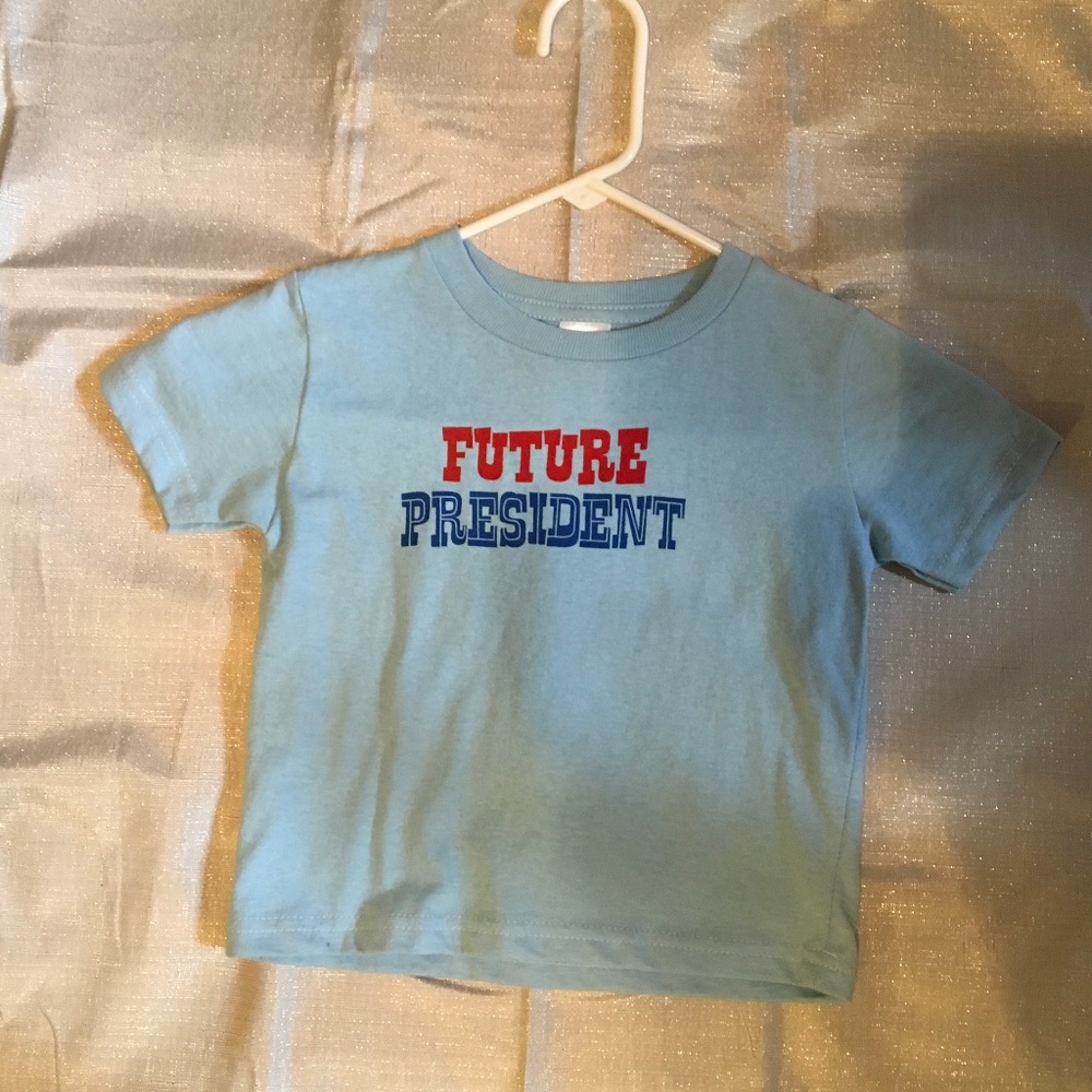 Toddlers blue future president t-shirt size 3T
